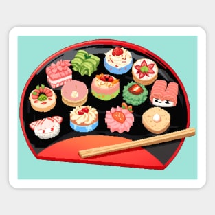 Assorted Sushi Dessert Magnet